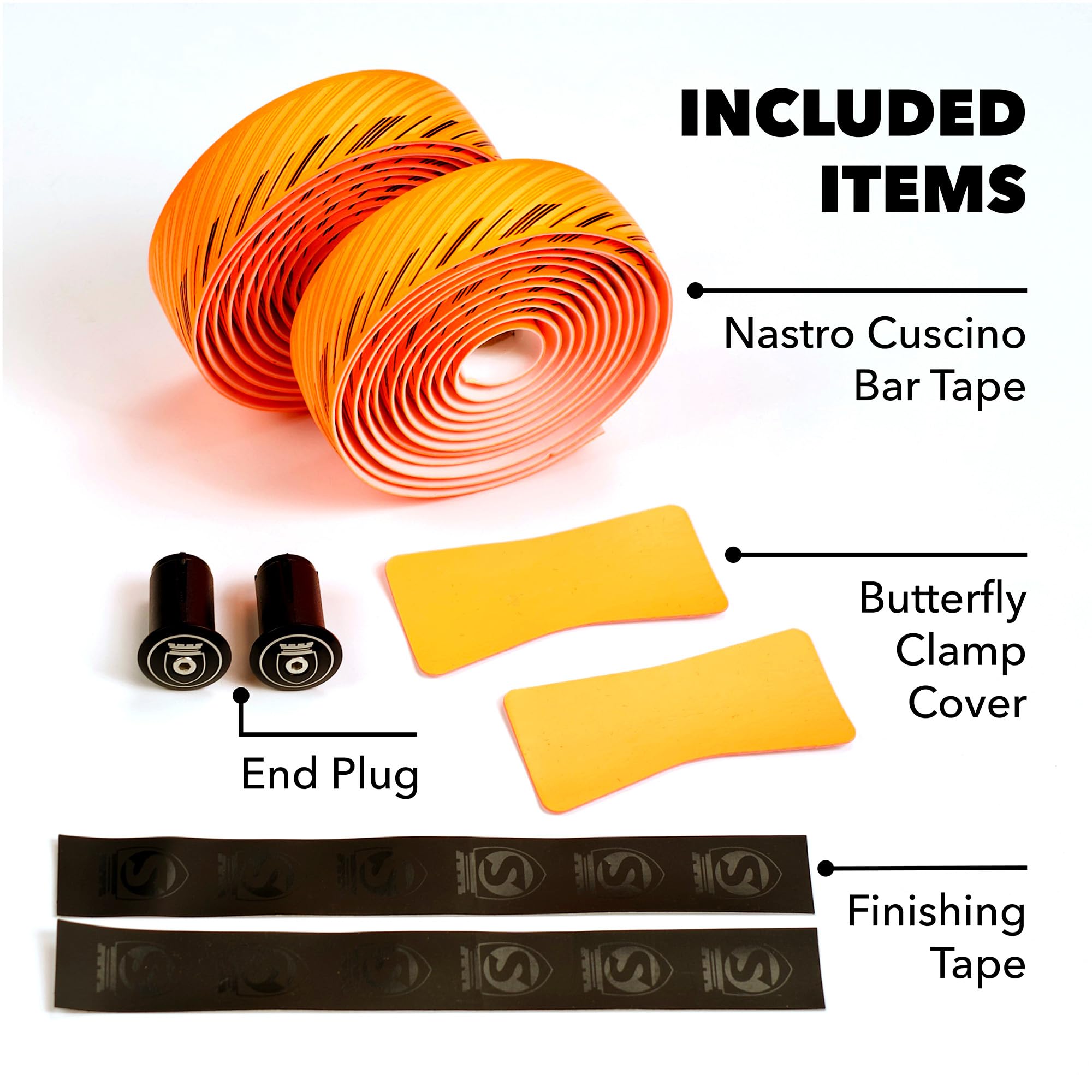 SILCA Nastro Cuscino Bike Handlebar Tape, Black 3.75mm – Extra Thick Bike Bar Tape, Comes with Aluminum End Plugs & Installation Kit – Durable, Comfortable, and Vibration-Damping - Image 4
