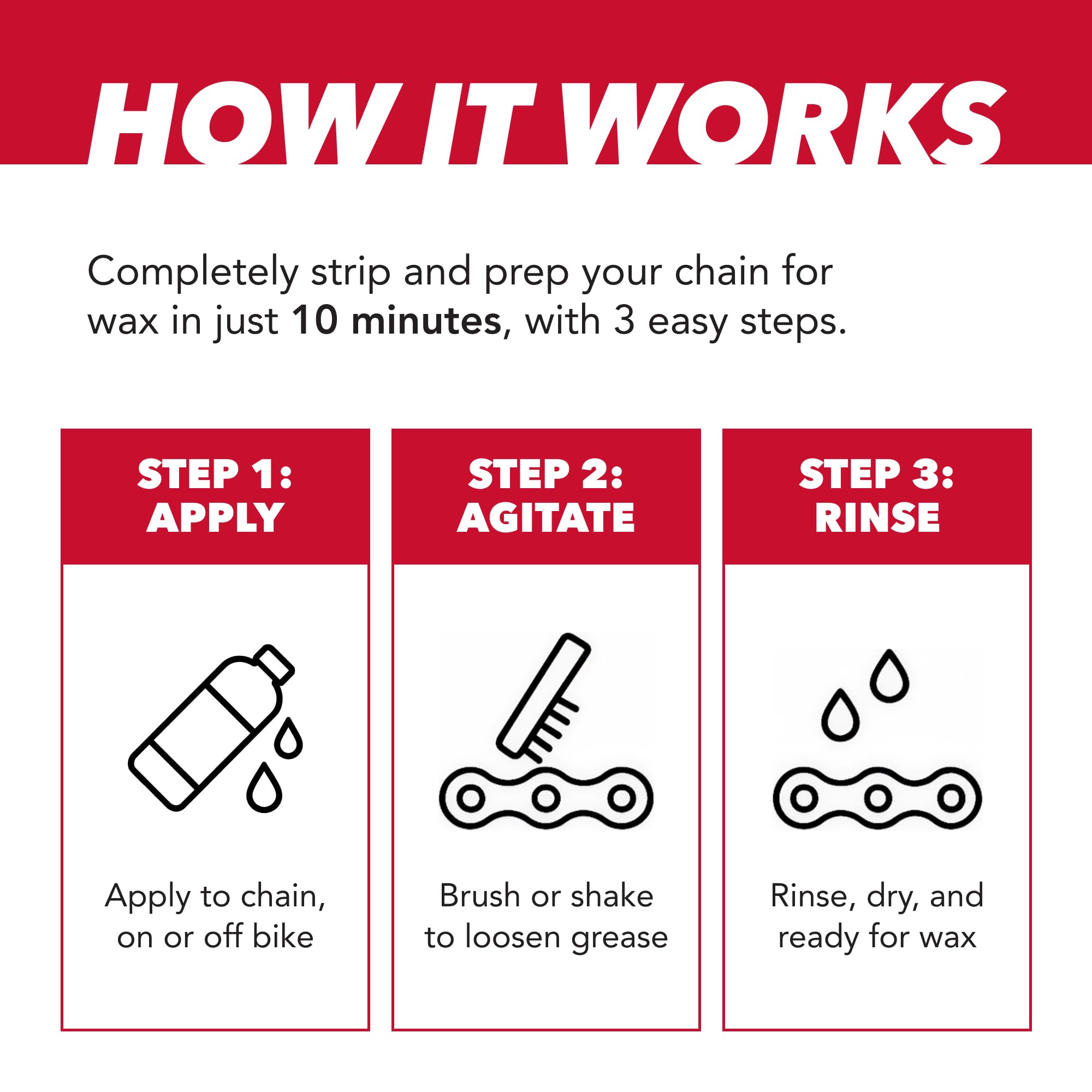 SILCA Ultimate Chain Stripper and Wax Prep, 16 oz - Quick One-Step Bike Chain Cleaner & Degreaser for Road, Gravel & MTB Bicycle Chains, Easy and Residue-Free for Factory or Used Chains - Image 3