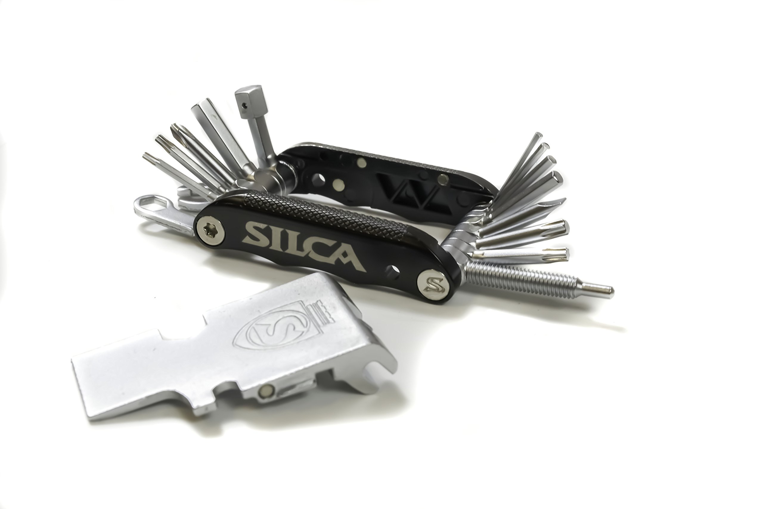 SILCA VENTI MultiTool | 20 tools design minimalistic focus | steel multi tools w/hardened finish | aluminum side bars with master link magnetic storage | HEX/TORX/PHILLIPS/Chain Breaker - Image 6